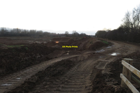 Photo 6"x4" New quarrying by the Nene Way Earls Barton c2018