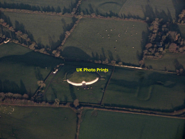 Photo 6"x4" Newgrange tomb from the air Dowth c2018