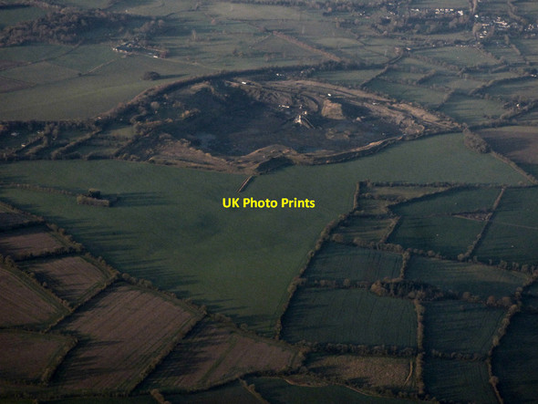 Photo 6"x4" Quarry near Kilmessan from the air Dunsany c2018