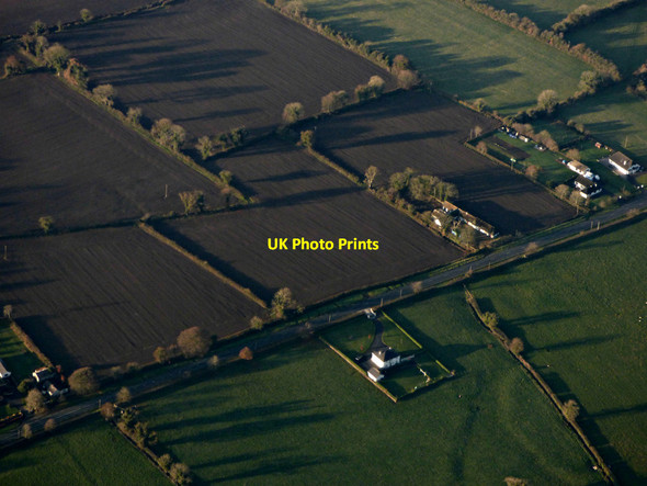 Photo 6"x4" Farmland near Pelletstown from the air Drumree c2018