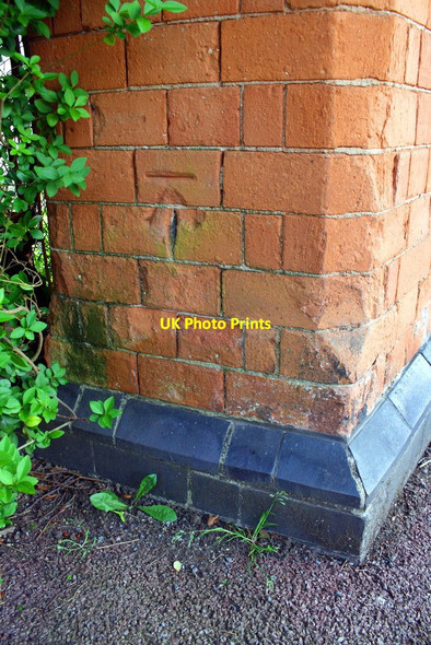 Photo 6"x4" Benchmark on corner pier at Holme Road \/ Julian Road junction West Bridgford c2018