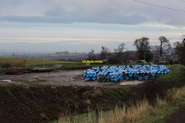 Photo 6"x4" Water Pipeline Storage Yard Torphin c2018