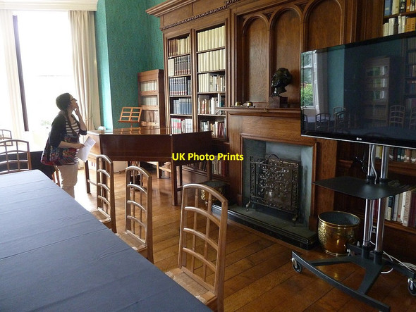 Photo 6"x4" The library at Gregynog Gregynog c2017