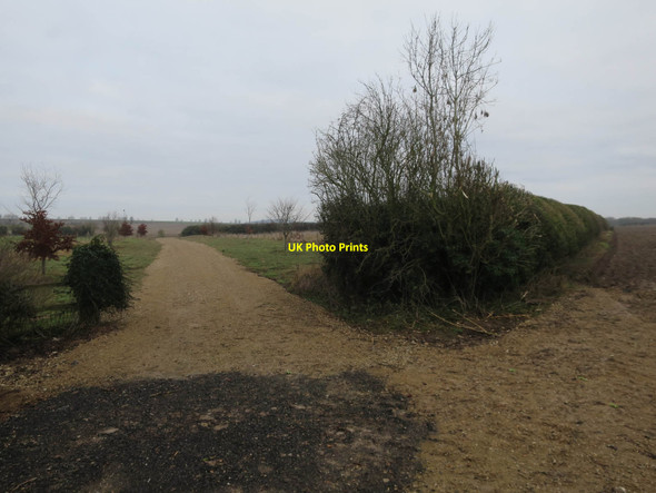 Photo 6"x4" Bridleway from Abbey Farm Barton Bendish c2018