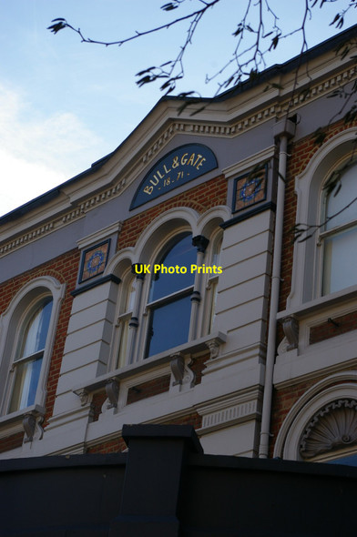 Photo 6"x4" Detail of the Bull & Gate, Highgate Road Camden Town c2017