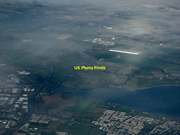 Photo 6"x4" Seabury and the Malahide Estuary from the air Swords c2019