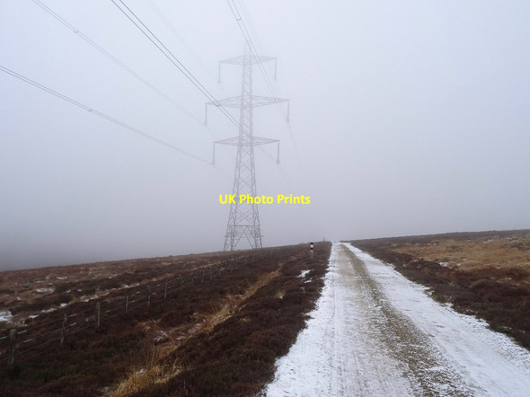 Photo 6"x4" Road and power line, Longhope Rig Seenes Law c2019