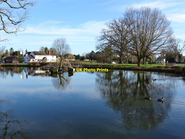 Photo 6"x4" Village pond in Hanley Swan Hanley Swan c2019
