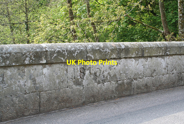 Photo 6"x4" Old Bridge Marker by the B3212, Steps Bridge, River Teign Butts\/SX8089 c2011