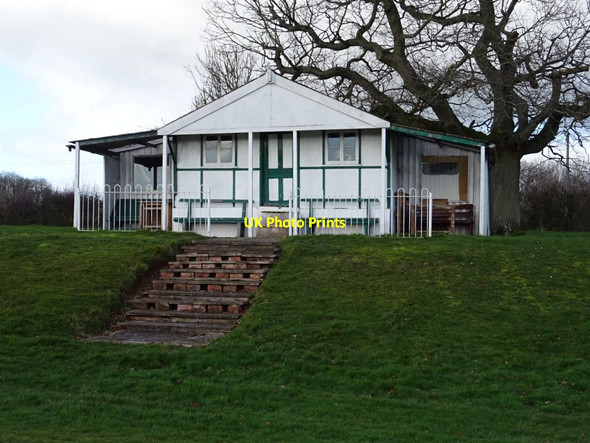 Photo 6"x4" Cricket pavilion Ashperton c2019