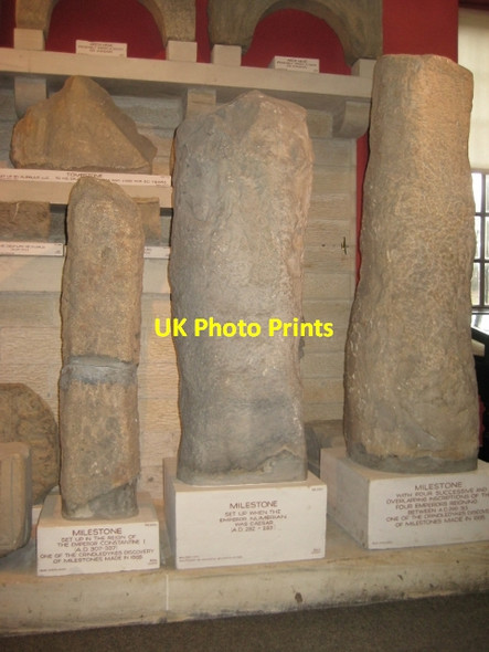 Photo 6"x4" Old Roman Milestone in Chesters Museum, Haltwhistle Chollerford c2016