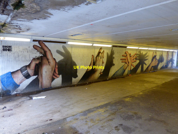 Photo 6"x4" Garscube Road pedestrian underpass Glasgow c2018