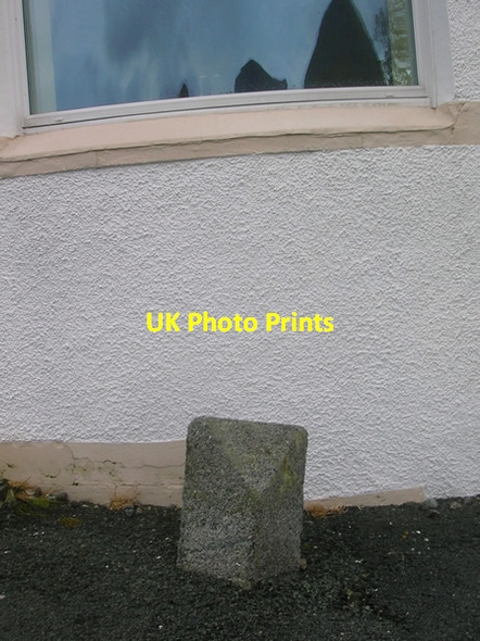 Photo 6"x4" Old Milestone by the A87, Sligachan Hotel, Bracadale parish Sconser c2010