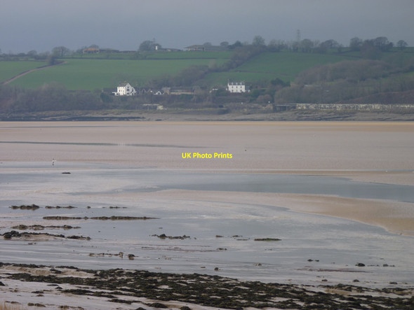 Photo 6"x4" Gatcombe from across the River Severn at low tide Etloe c2019