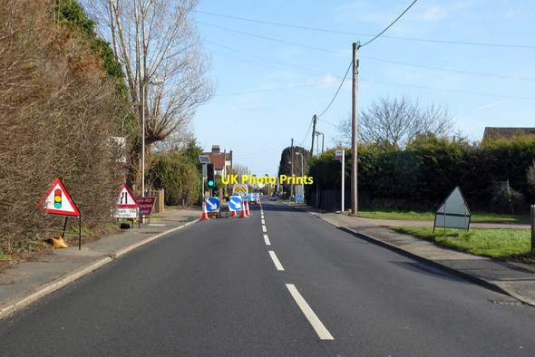 Photo 6"x4" Road works, Thorpe Road, Kirby Cross Frinton-On-Sea c2019