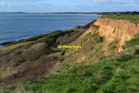 Photo 6"x4" Barton Cliff, looking west Barton on Sea c2019