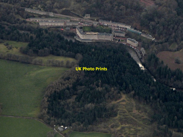 Photo 6"x4" New Lanark from the air Lanark c2019 P1