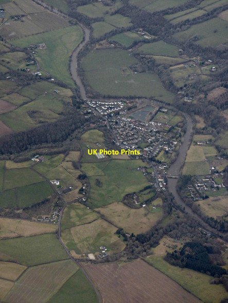 Photo 6"x4" Crossford from the air Crossford\/NS8246 c2019