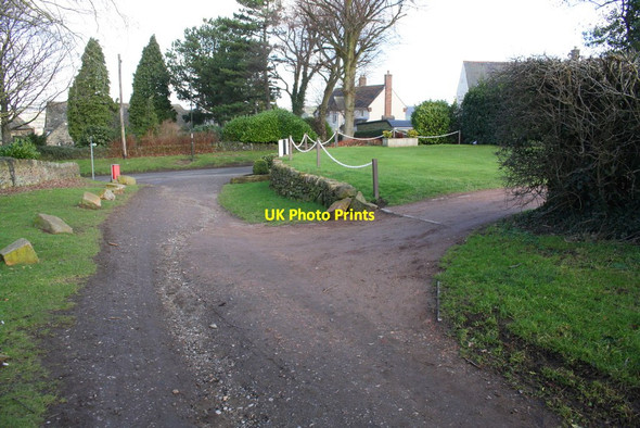 Photo 6"x4" Footpath passing golf course approaching Hallowes Lane Dronfield c2019