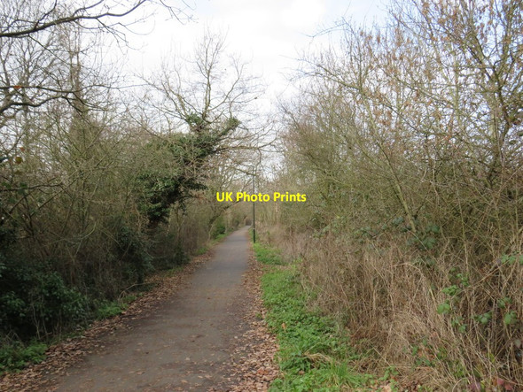 Photo 6"x4" Footpath near West Barnes New Malden c2019