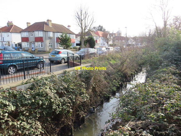 Photo 6"x4" Beverley Brook, Worcester Park New Malden c2019