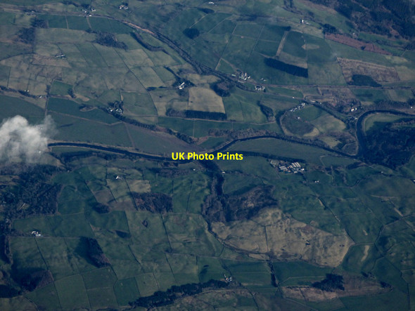 Photo 6"x4" The River Nith from the air Wallaceton\/NX8487 c2019