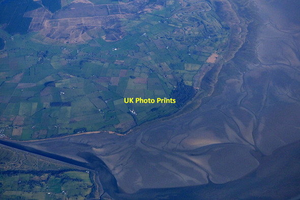 Photo 6"x4" The River Nith from the air Drum Bay c2019