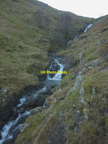 Photo 6"x4" Waterfalls on Caiston Beck Hartsop c2019