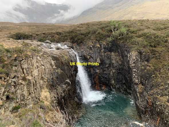 Photo 6"x4" Waterfall on the Allt Coir' a' Mhadaidh Allt Coir' a' Mhadaidh c2019