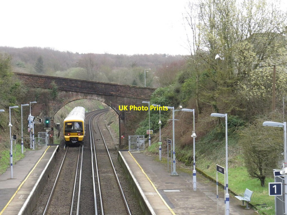 Photo 6"x4" Train leaving Knockholt station Badgers Mount c2019