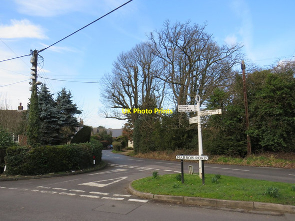 Photo 6"x4" Road junction at Knockholt Pound Chevening c2019