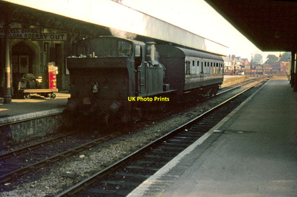 Photo 6"x4" The 'Tivvy Bumper' at Tiverton Station Tiverton\/SS9512 c1964