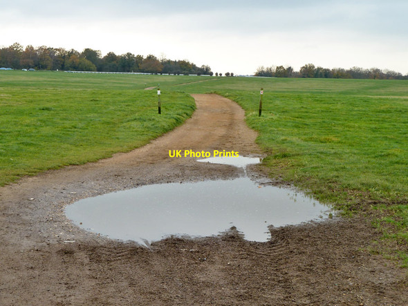 Photo 6"x4" Bridleway across Epsom Downs Epsom c2010