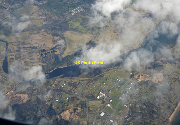 Photo 6"x4" Alfred Nobel explosives factory, Ardeer from the air Stevenston\/NS2642 c2019 P1