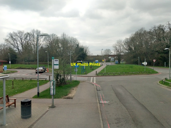Photo 6"x4" View west from East Surrey Hospital bus stop Redhill\/TQ2750 c2019