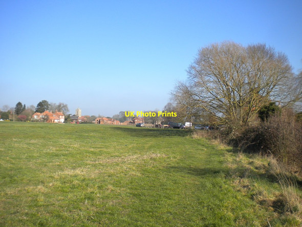 Photo 6"x4" Public footpath along cricket field, Car Colston Car Colston c2019