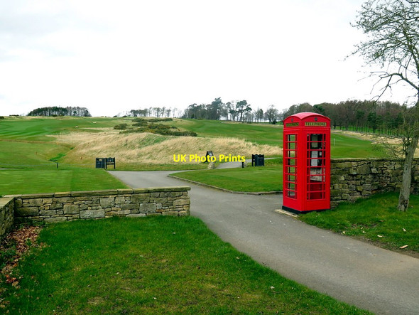 Photo 6"x4" Telephone Box, Close House Golf Course Houghton\/NZ1266 c2019