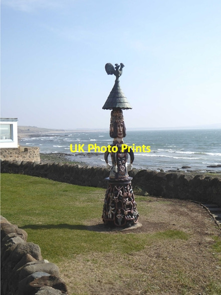 Photo 6"x4" Sculpture by the sea at Lower Largo Lower Largo c2019