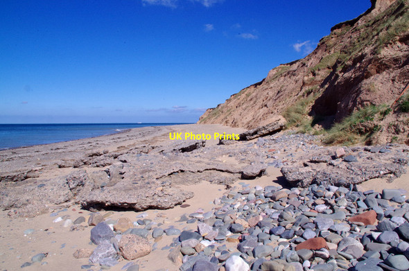 Photo 6"x4" Eroding Cliffs at Jurby Head Jurby West c2019