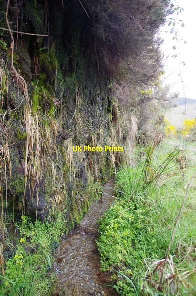 Photo 6"x4" Water Feature by the Old Railway Lower Foxdale c2019