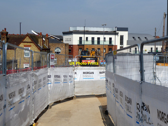 Photo 6"x4" Temporary pedestrian route through bridge works on Blackhorse Lane Croydon\/TQ3365 c2019