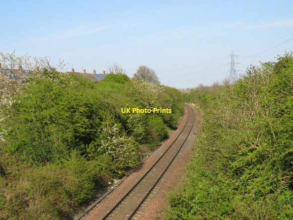 Photo 6"x4" Railway line near Brockley Whins Boldon Colliery c2019