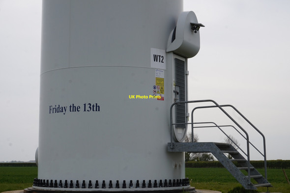 Photo 6"x4" Wind Turbine #2 Friday The 13th Lissett c2019 P1