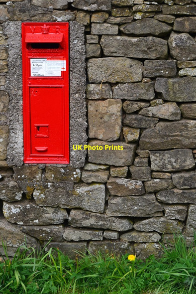 Photo 6"x4" Postbox in wall at Nether Booth Nether Booth c2019