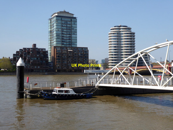 Photo 6"x4" St George Wharf Pier Westminster c2019