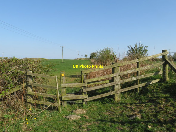 Photo 6"x4" Footpath stile near Houghton-le-Spring Old Burdon c2019