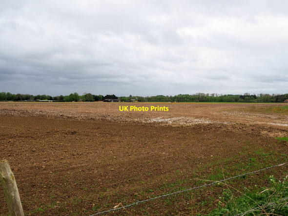 Photo 6"x4" Arable field with Didlington Nursery in distance Didlington\/TL7797 c2019