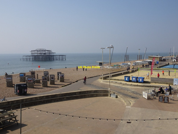 Photo 6"x4" Remains of the West Pier, Brighton Hove c2019