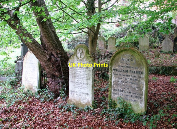 Photo 6"x4" Graves at the foot of the terraces Norwich c2019