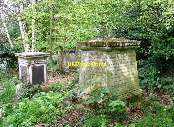 Photo 6"x4" Monuments on the lower terraces Norwich c2019